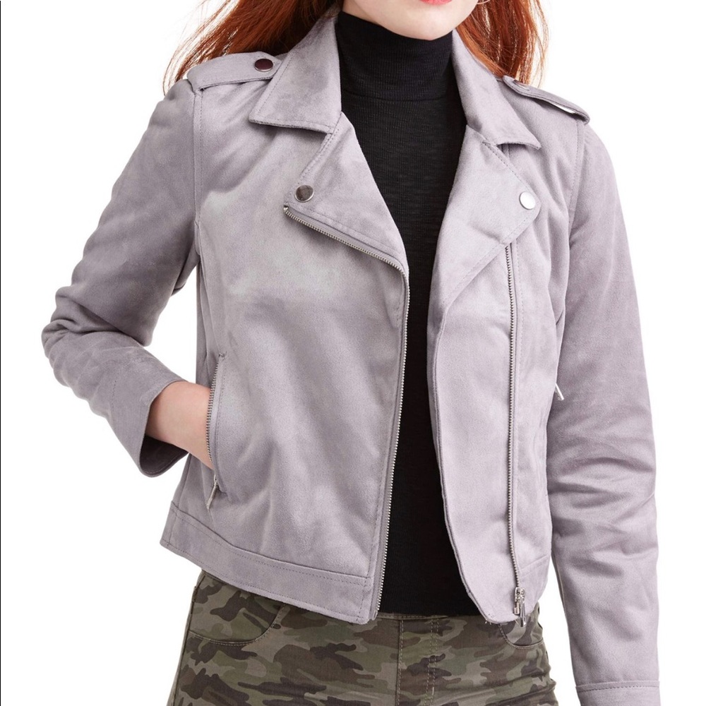 Grey Moto Jacket